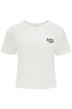 A.P.C. Unisex Boxy T-Shirt In Organic Cotton White Short Sleeves Women