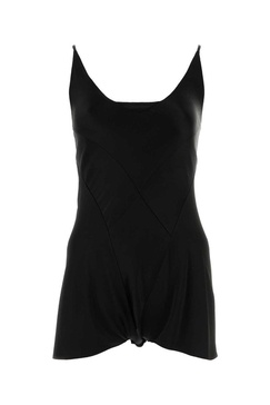 Maison Margiela Women Black Satin Jumpsuit
