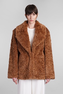 Coat In Brown Polyamide Polyester