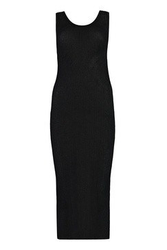 Pinko Francoforte Ribbed Knit Midi Dress