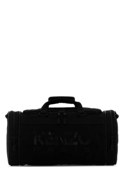 Black polyester travel bag