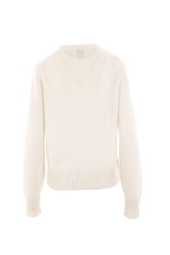 Allude Ecru Wool Knitwear