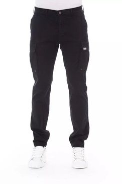 sleek  cargo trousers - stretch cotton men's blend