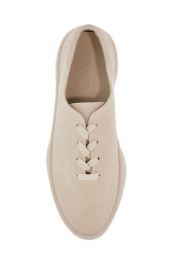 minimalist suede sneakers 101 bone