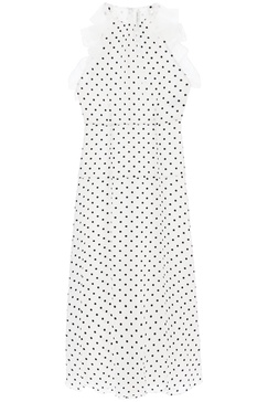 Sleeveless Maxi Dress In Polka