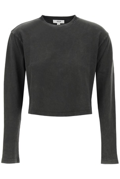 Agolde cropped long-sleeved mason t