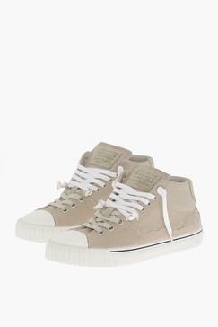 mm22 distressed effect leather high-top sneakers