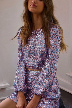 lyndee top in sparkle multi