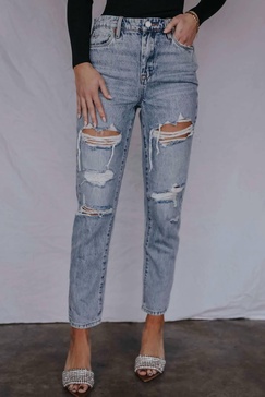 the madison high rise crop straight denim in late night out