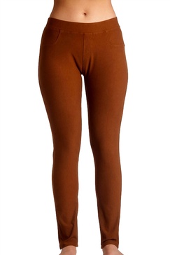 high rise jegging in cognac
