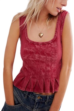 roller tank top in queen of hearts