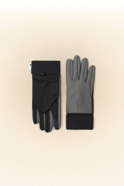 gloves in grey