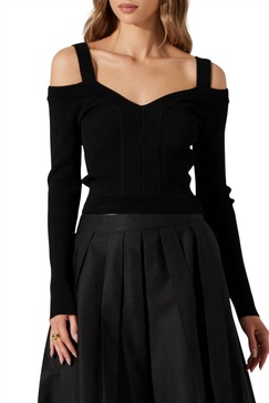 pacey sweater in black