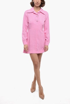 a-line dress with maxi buttoms