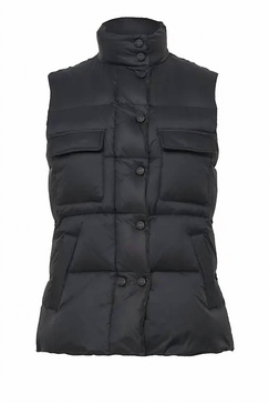fallon vest in black