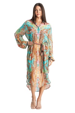 boho art relaxed overshirt