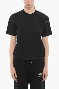 solid color crew-neck t-shirt