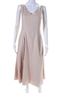 womens v-neck a-line dress dusty rose