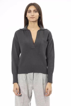 Alpha studio Green Wool Sweater