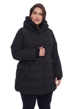 kootney plus | women's vegan down (recycled) mid-length parka (plus size)