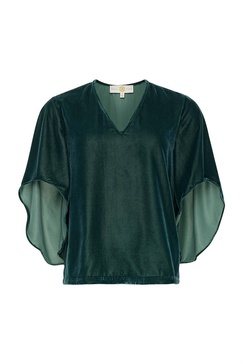 women's nina top in rainforest velvet