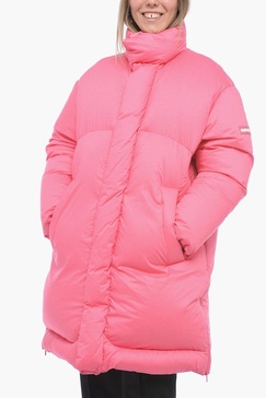 nylon oversized down jacket with flush pockets