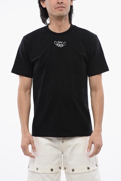 slim-fit bandana embroidered t-shirt