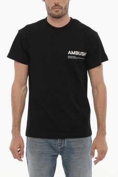 cotton jersey crew-neck t-shirt with contrast print