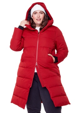kluane plus | women's vegan down (recycled) ultra long length parka (plus size)