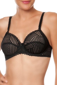 full cup bra in black
