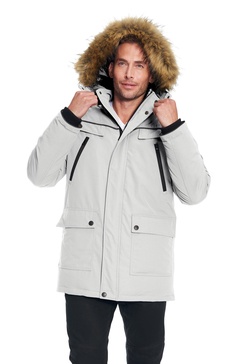 men's vegan down parka