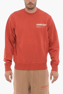 fleeced cotton workshop crew-neck sweatshirt