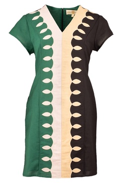holland dress in colorblock