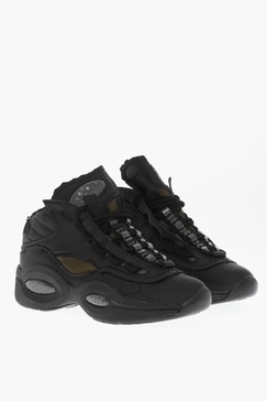 mm2 x reebok eco-leather unisex mid sneakers with injected s