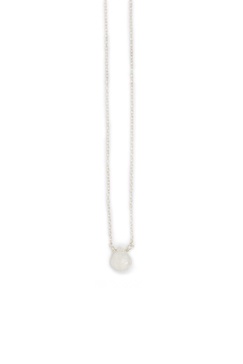 stephanie delicate drop demi fine necklace in moonstone