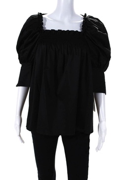 womens tulip top black