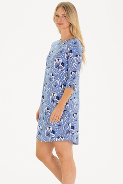 the alicia dress in blue blossom