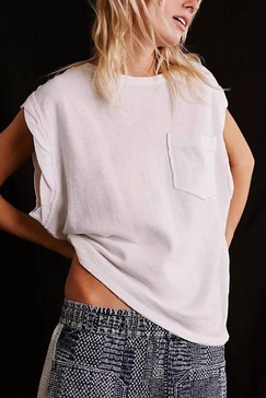 our time tee top in ivory