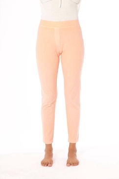 high waisted leggings in peach