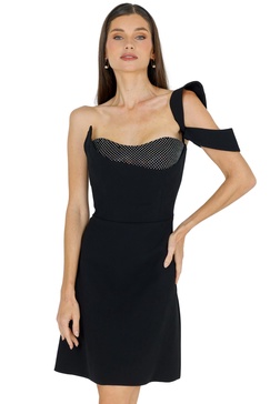sera one shoulder mini dress
