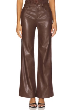 zenobia faux leather pant in java