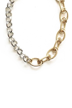 women's metal 2 style necklace