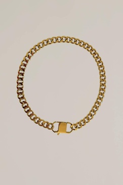 chain link necklace in gold