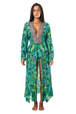 petra wrap 2 way sleeve maxi dress