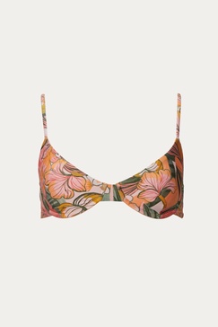 camilla top in tropical floral
