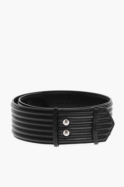 leather waist belt without buckle 55mm