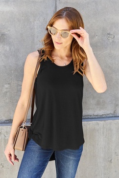 full size round neck tank