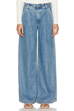 ellis wide leg trouser in baffle
