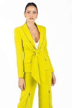 georgina green pleated blazer