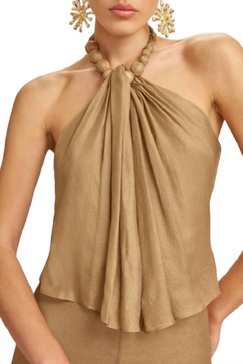 cuma top in gold